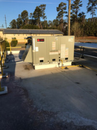 New 5 ton electrical room roof top unit