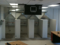 New welding hoods and exhaust filtration system